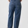 Hoch geschnittene Barrel-Jeans