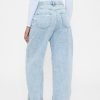 Hoch geschnittene Barrel-Jeans