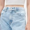 Hoch geschnittene Barrel-Jeans