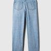 Hoch geschnittene Barrel-Jeans