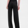 Hoch geschnittene Doppelstrickhose mit weitem Bein Hoch geschnittene Doppelstrickhose mit weitem Bein