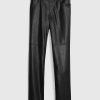 Hoch geschnittene, gerade Hose aus veganem Leder Hoch geschnittene, gerade Hose aus veganem Leder