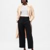 Hoch geschnittene, gerade Knöchelhose aus Twill Hoch geschnittene, gerade Knöchelhose aus Twill