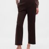 Hoch geschnittene, gerade Knöchelhose aus Twill Hoch geschnittene, gerade Knöchelhose aus Twill