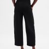 Hoch geschnittene, gerade Knöchelhose aus Twill Hoch geschnittene, gerade Knöchelhose aus Twill