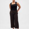 Hoch geschnittene, gerade Knöchelhose aus Twill Hoch geschnittene, gerade Knöchelhose aus Twill