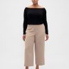 Hoch geschnittene, gerade Knöchelhose aus Twill Hoch geschnittene, gerade Knöchelhose aus Twill