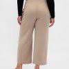 Hoch geschnittene, gerade Knöchelhose aus Twill Hoch geschnittene, gerade Knöchelhose aus Twill