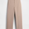 Hoch geschnittene, gerade Knöchelhose aus Twill Hoch geschnittene, gerade Knöchelhose aus Twill