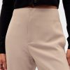 Hoch geschnittene, gerade Knöchelhose aus Twill Hoch geschnittene, gerade Knöchelhose aus Twill