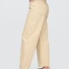 Hoch geschnittene, gestreifte Jeans in Khaki Hoch geschnittene, gestreifte Jeans in Khaki