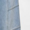 Hoch geschnittene Jeans mit Naht