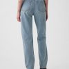 Hoch geschnittene, steife Slim Straight Jeans im 90er-Stil