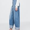 Hoch sitzende Barrel-Jeans mit Bündchen Hoch sitzende Barrel-Jeans mit Bündchen
