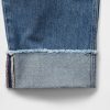 Hoch sitzende Barrel-Jeans mit Bündchen