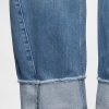 Hoch sitzende Barrel-Jeans mit Bündchen Hoch sitzende Barrel-Jeans mit Bündchen