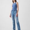 Hoch sitzende, steife Straight-Jeans im Stil der 90er Hoch sitzende, steife Straight-Jeans im Stil der 90er