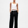 Hose mit mittelhohem Bund und doppelter Taille Hose mit mittelhohem Bund und doppelter Taille