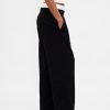 Hose mit mittelhohem Bund und doppelter Taille Hose mit mittelhohem Bund und doppelter Taille