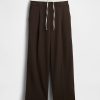 Hose mit mittelhohem Bund und doppelter Taille Hose mit mittelhohem Bund und doppelter Taille