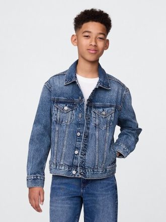 Icon-Jeansjacke aus Bio-Baumwolle für Kinder