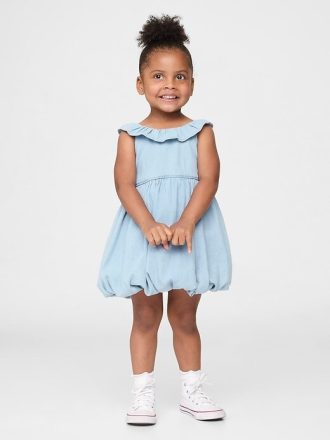 Jeans-Ballerinakleid für Babys und Kleinkinder