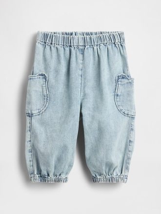Jeans-Jogginghose mit Baby Bear-Tasche