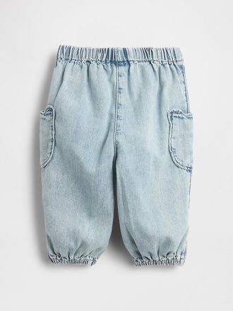 Jeans-Jogginghose mit Baby Bear-Tasche