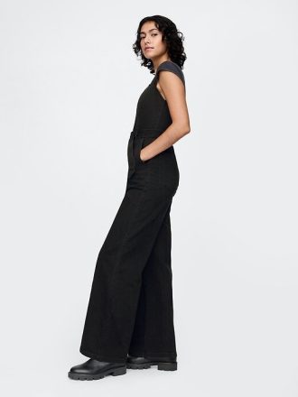 Jeans-Jumpsuit mit Gürtel