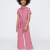 Jeans-Jumpsuit mit Gürtel für Kinder Jeans-Jumpsuit mit Gürtel für Kinder
