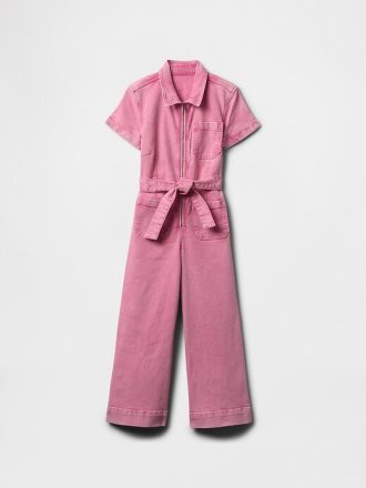Jeans-Jumpsuit mit Gürtel für Kinder