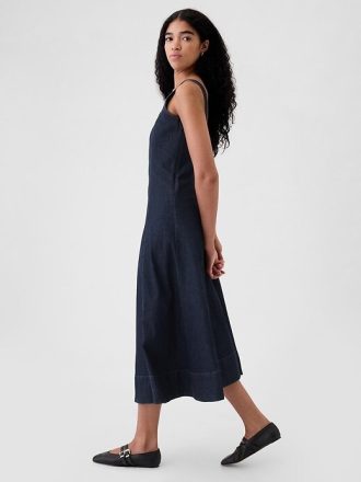 Jeans-Maxikleid