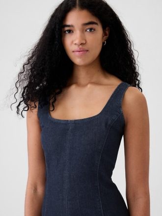 Jeans-Maxikleid
