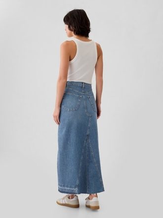 Jeans-Maxirock