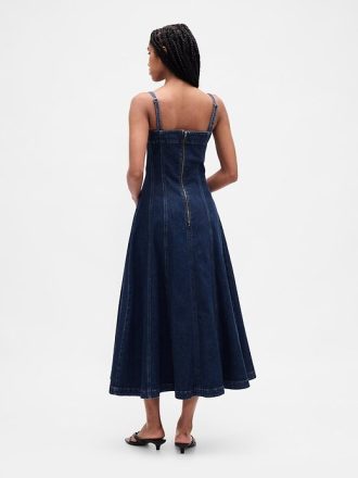 Jeans-Midikleid