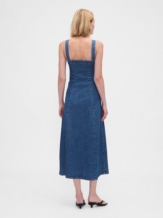 Jeans-Midikleid