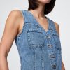 Jeans-Minikleid mit V-Ausschnitt Jeans-Minikleid mit V-Ausschnitt