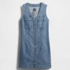Jeans-Minikleid mit V-Ausschnitt Jeans-Minikleid mit V-Ausschnitt