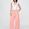 Jeans mit hohem Bund und Hufeisendesign