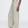 Jeans mit hohem Bund und Hufeisendesign Jeans mit hohem Bund und Hufeisendesign