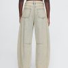 Jeans mit hohem Bund und Hufeisendesign Jeans mit hohem Bund und Hufeisendesign