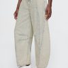 Jeans mit hohem Bund und Hufeisendesign Jeans mit hohem Bund und Hufeisendesign