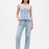 Jeans-Tanktop mit Schößchen Jeans-Tanktop mit Schößchen