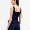 Jeans-Tanktop mit Schößchen Jeans-Tanktop mit Schößchen