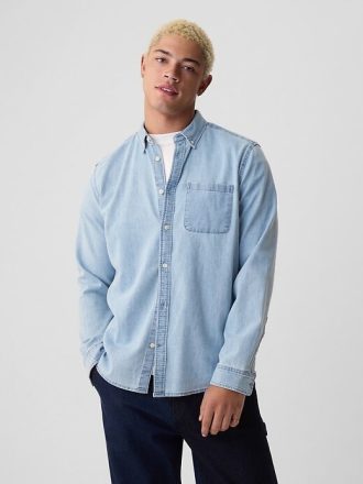 Jeanshemd mit Tasche