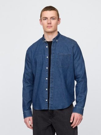 Jeanshemd mit Tasche