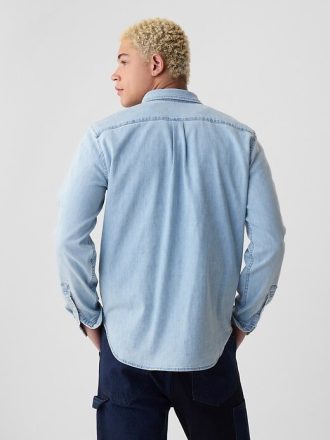 Jeanshemd mit Tasche