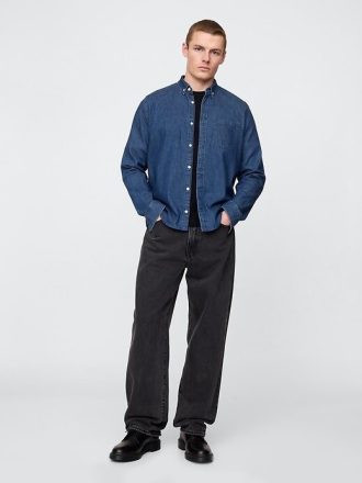 Jeanshemd mit Tasche