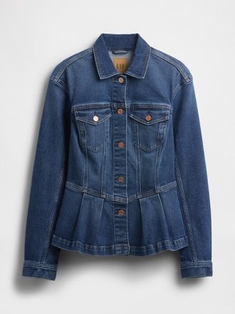 Jeansjacke mit Schößchen