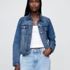 Jeansjacke mit Symbol